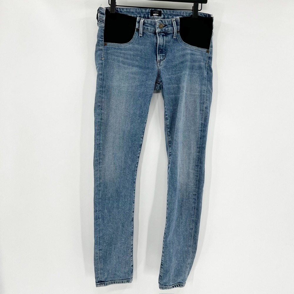 Citizens of Humanity Racer Low Rise Skinny Maternity Jeans Light Wash Size 27 - Picture 3 of 8